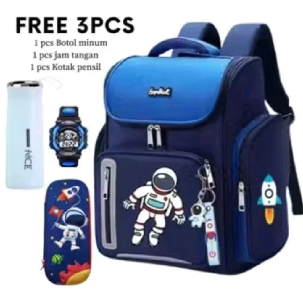 Tas Ransel Anak Astro Tabung Terbaru tas sekolah anak SD laki-laki Paket Tas 4IN1