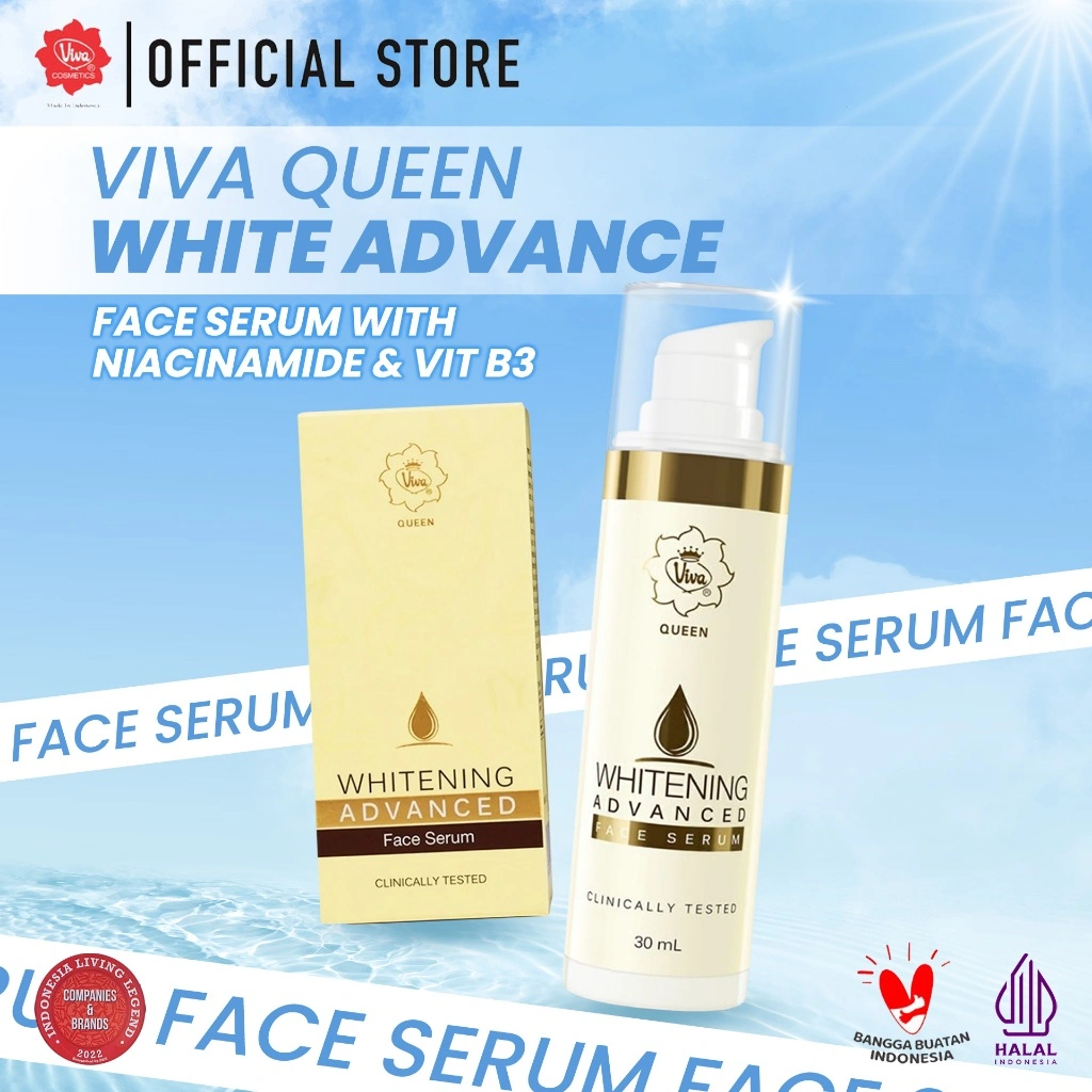 Viva Queen VIT C ACTIVE Whitening Advanced Face Serum with NIACINAMIDE & Vit B3 - 30 ml (BRIGHTENING, WHITENING & GLOWING)