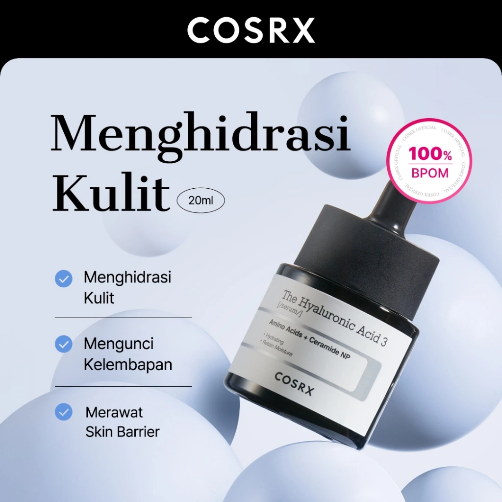 COSRX The Hyaluronic Acid 3 Serum, Size - 20 ml