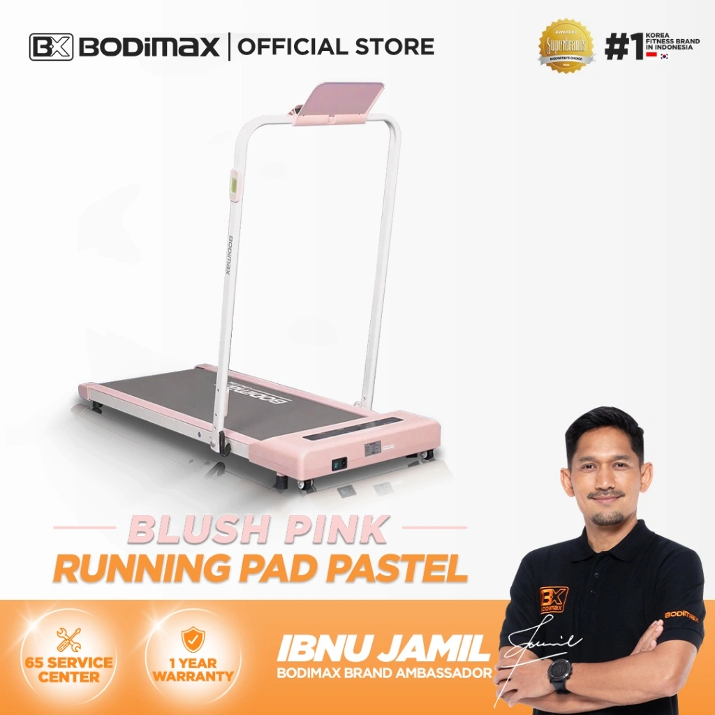 RUNNING PAD PASTEL / TREADMILL/ RUNNING PAD/ GYM / ALAT OLAHRAGA - BLUSH PINK