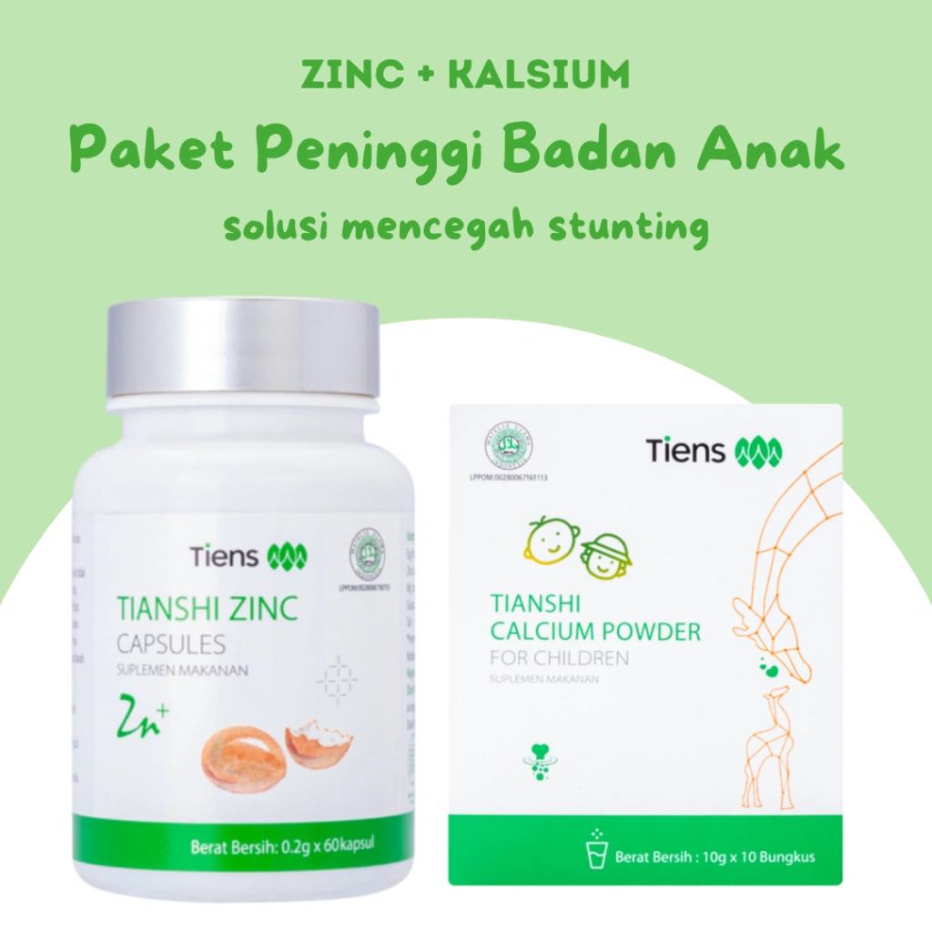 Tiens - Peninggi dan Nutrisi Anak | Calsium dan Zinc | Kesehatan dan Kecerdasan Anak Original