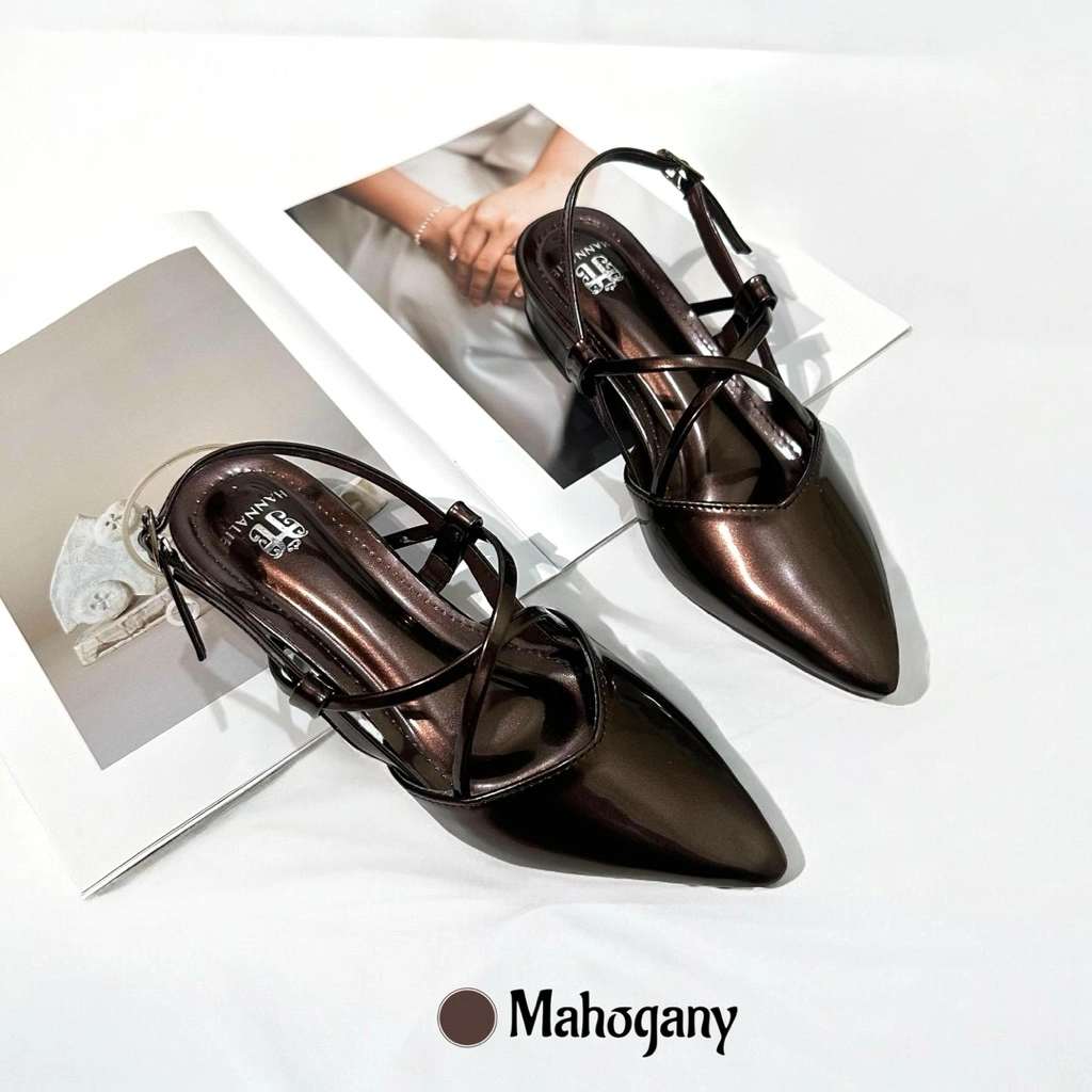 Sepatu Sandal Wanita Sepatu Slip On Mules / Sandal Mules Wanita Heels 3 Cm TITAN