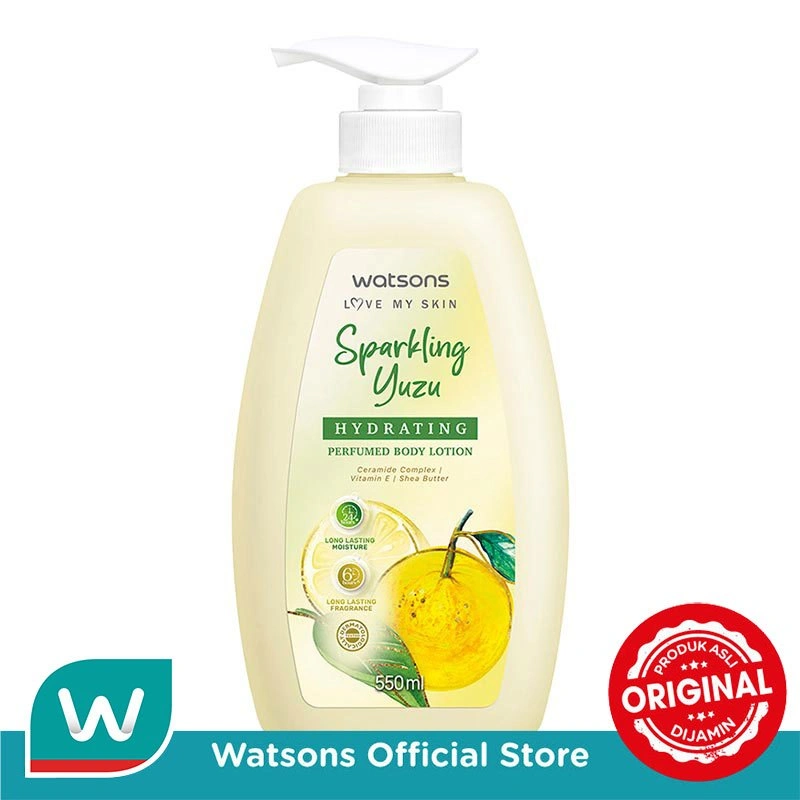 Watsons Sparkling Yuzu Hydrating Perfume Body Lotion 550ml