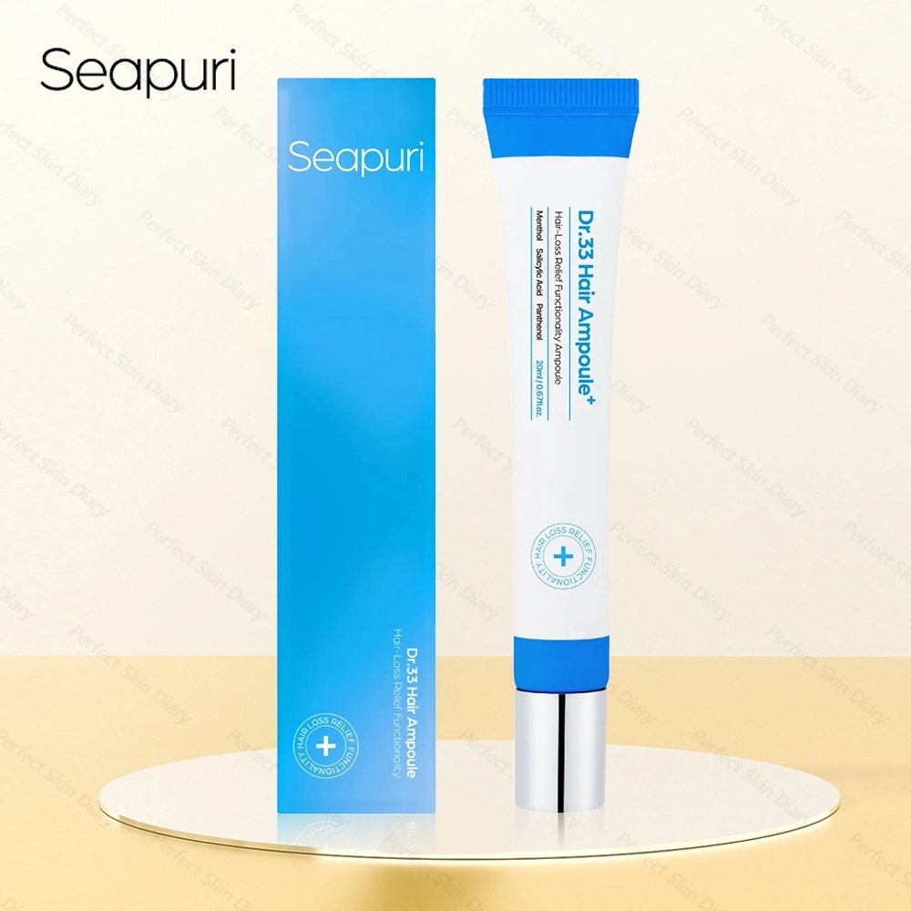 Seapuri Dr. 33 Hair Ampoule 20ml /Seapuri Hair Scalp Serum/20ml Serum Penumbuh Rambut Untuk Rambut Rontok