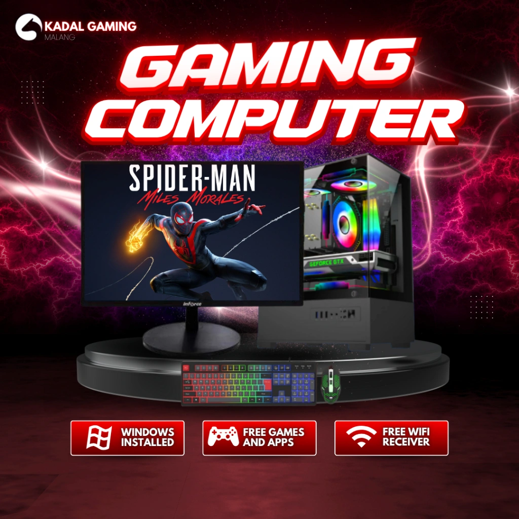 PC INTEL CORE I5 4570 VGA GEFORCE GTX 750 TI 16GB RAM SSD 256GB FULLSET LED 19" GAMING GTA V RP EDITING LIVESTREAMING