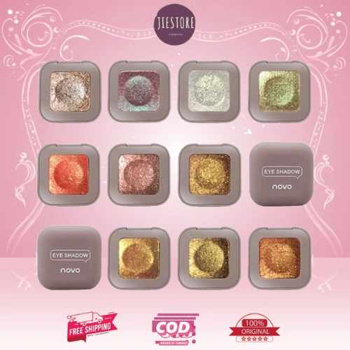 NOVO Glitter Eyeshadow Make up Shimmer Eyeshadow Pallette Waterproof ORIGINAL Novo Eyeshadow