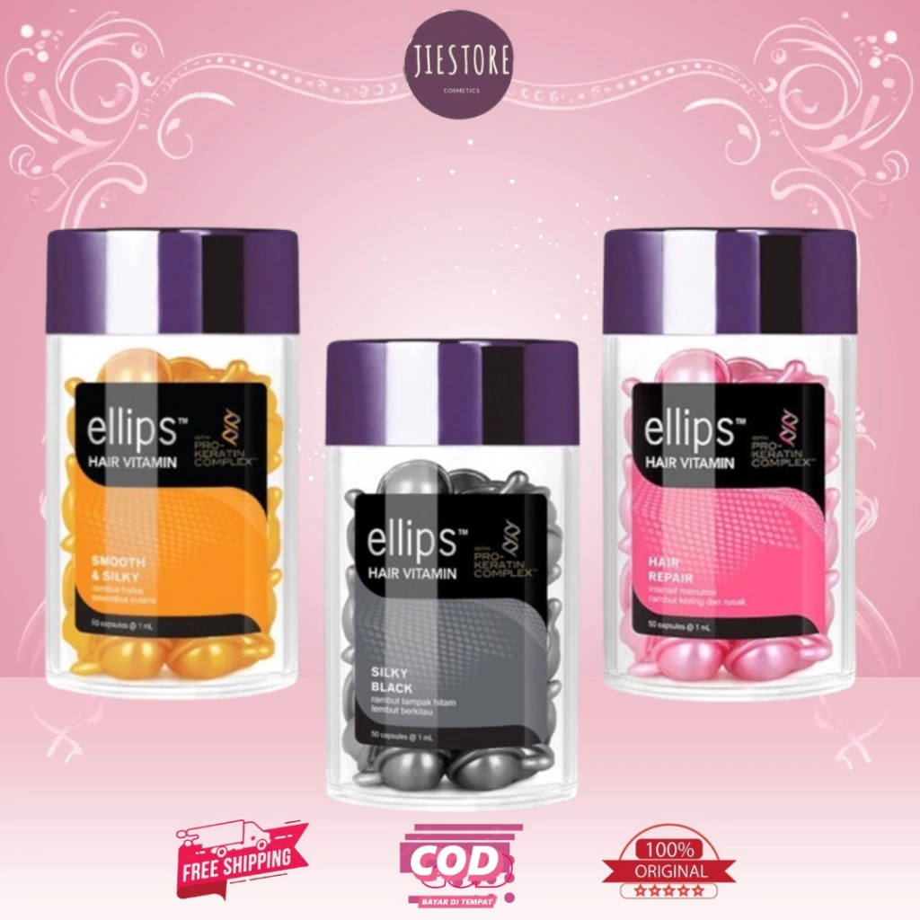 ORIGINAL!!! Ellips hair vitamin pro keratin complex kemasan botol isi 50
