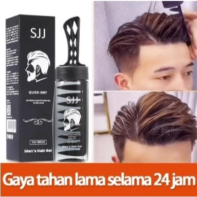 SJJ Hair Styling Gel Rambut Pria Pelurus Penata Rambut Cepat Kering tahan lama BPOM original