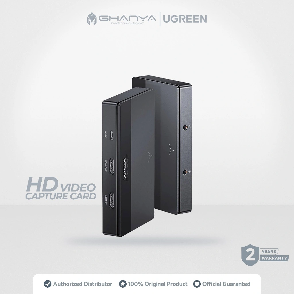 UGREEN 15390A Video Capture HDMI HD 4K 60Hz Game Video Live Streaming Record Recording Dual Display