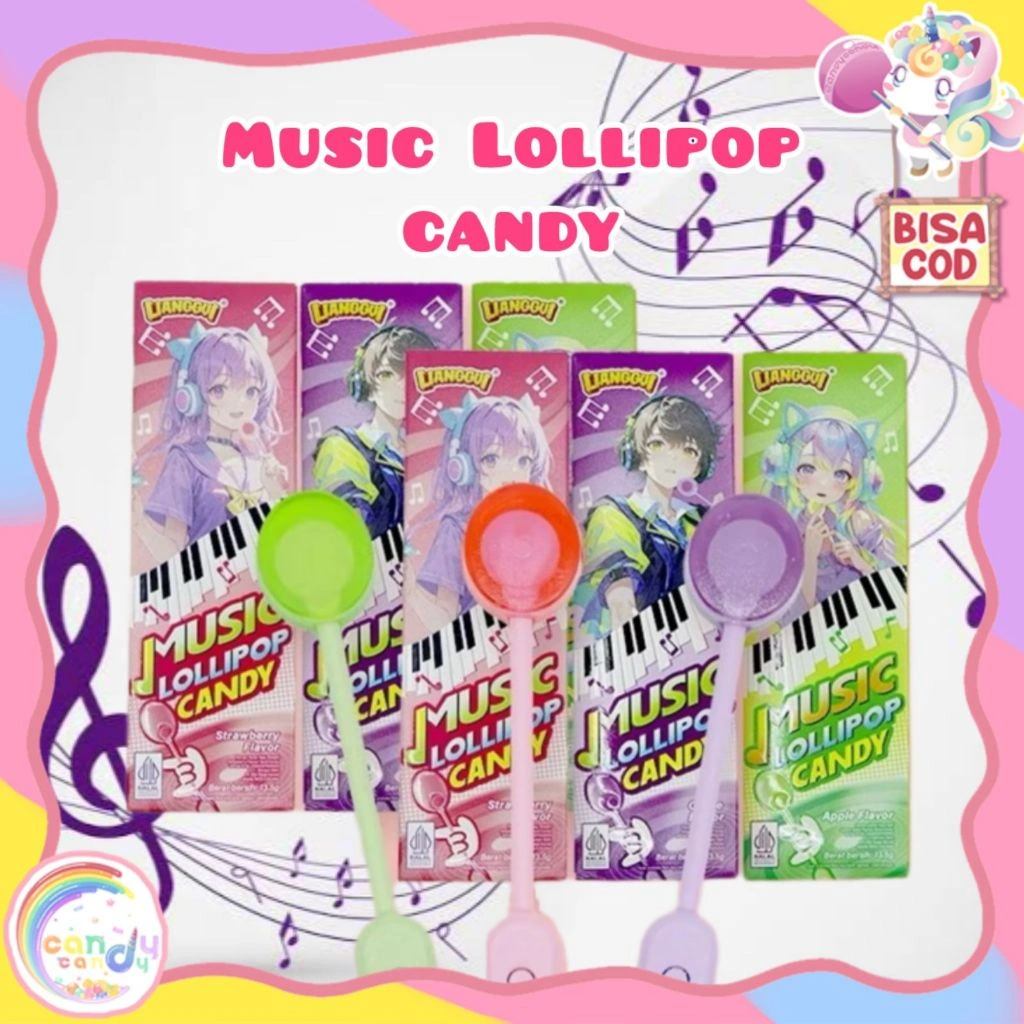 READY STOK SIAP KIRIM ! Permen Lollipop Unik Bisa Bersuara – Rasa Buah Segar