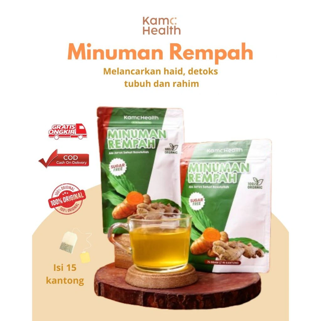 Kama Health Minuman Rempah |Ramuan Praktis | Pelancar Haid | Detox Rahim | Imunitas |