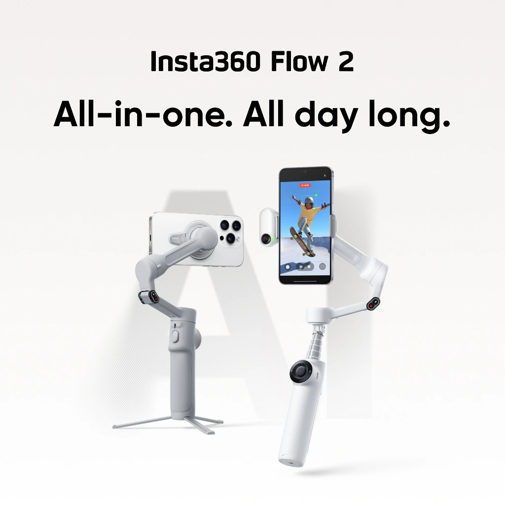 Insta360 Flow 2 Stabilizer Smartphone Android/ iOS AI Tracking Gimbal HP 3-Axis
