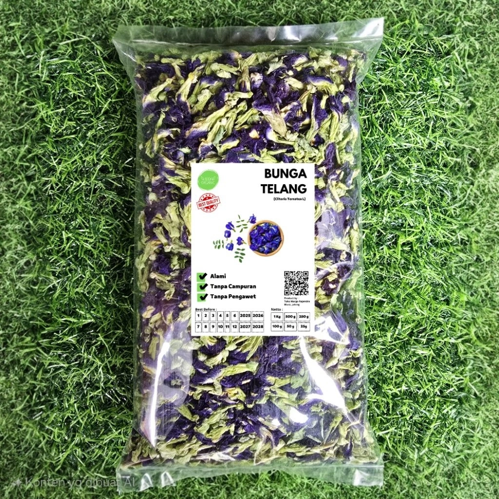 Bunga Telang Kering 100gr Teh Bunga Telang Butterflypea