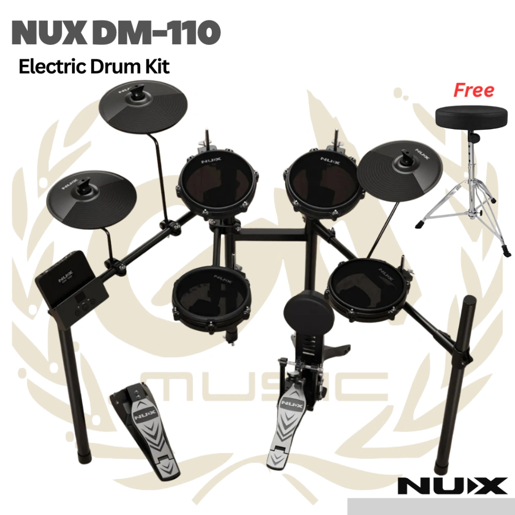 Nux DM110 Electric Drum Kit Digital - Drum Elektrik Set DM-110 Original Asli