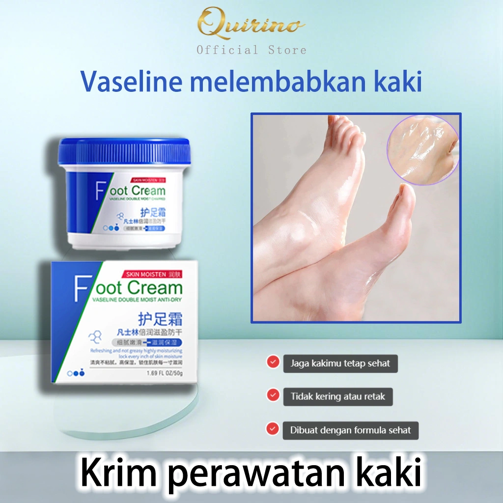 Quirino cream kaki pecah dan kering krim kaki foot cream krim kaki obat kaki pecah pecah tumit kaki pecah dan kering