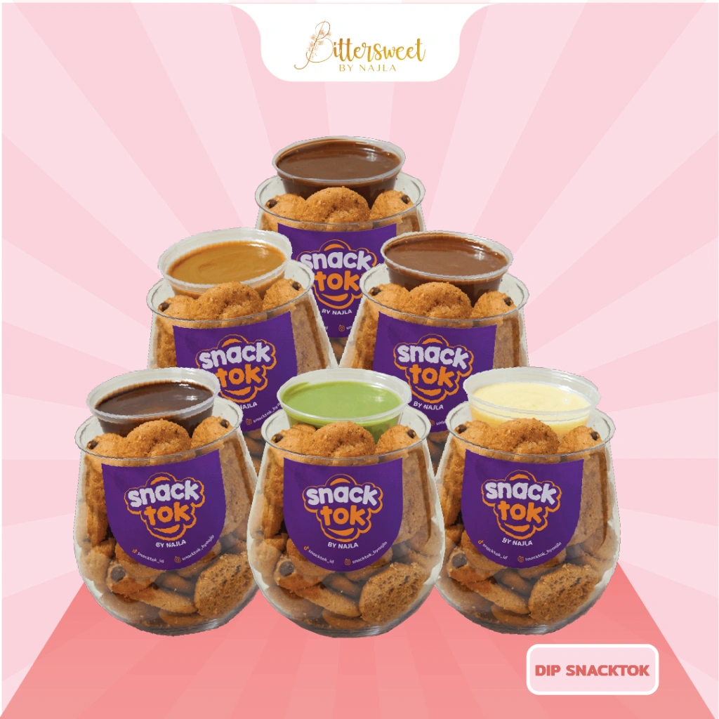 [ Exclusive ] DIP SNACKTOK Bittersweet by Najla ( SATUAN )