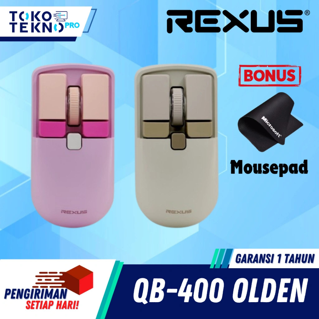 Rexus QB400 / QB-400 Olden Mouse Office Wireless Bluetooth