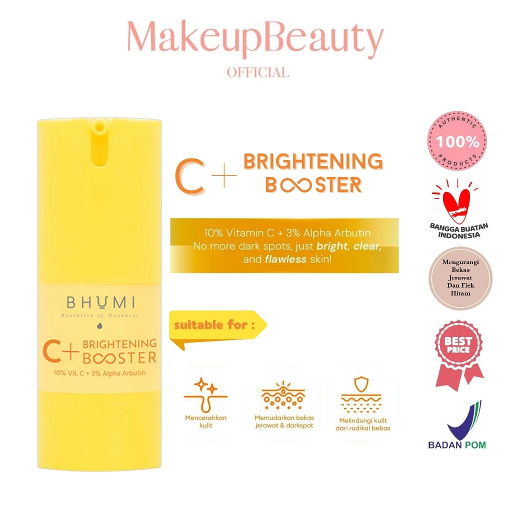 BHUMI C+ Brightening Booster (10% Vitamin C + 3% Alpha Arbutin) 18ml