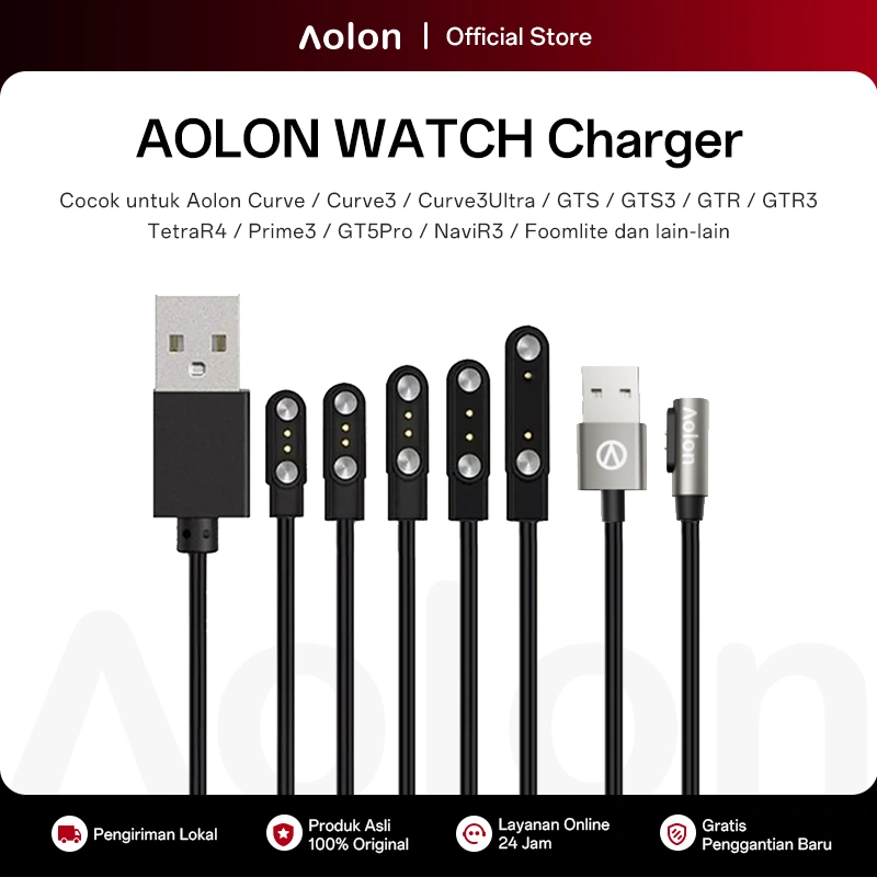 AOLON Smartwatch Charger Wireless Magnetic For CURVE/NAVI R/GTS/FOOMLITE Smart Watch Charger