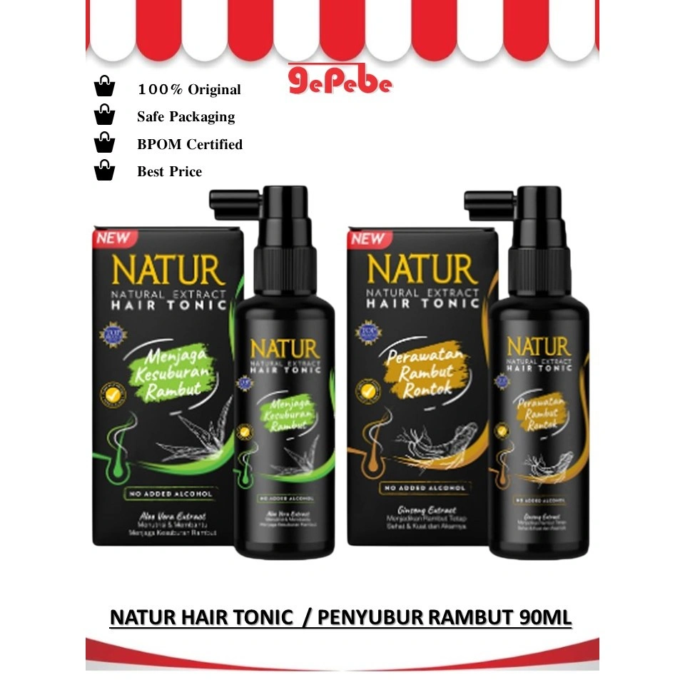 Natur Hair Tonic / Penyubur Rambut 90ml