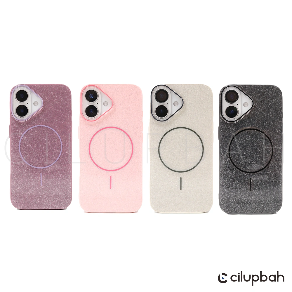 CILUPBAH Glitter Bling Magnetic Case for iPhone 11 12 13 14 15 16 17 Air Plus Pro Max