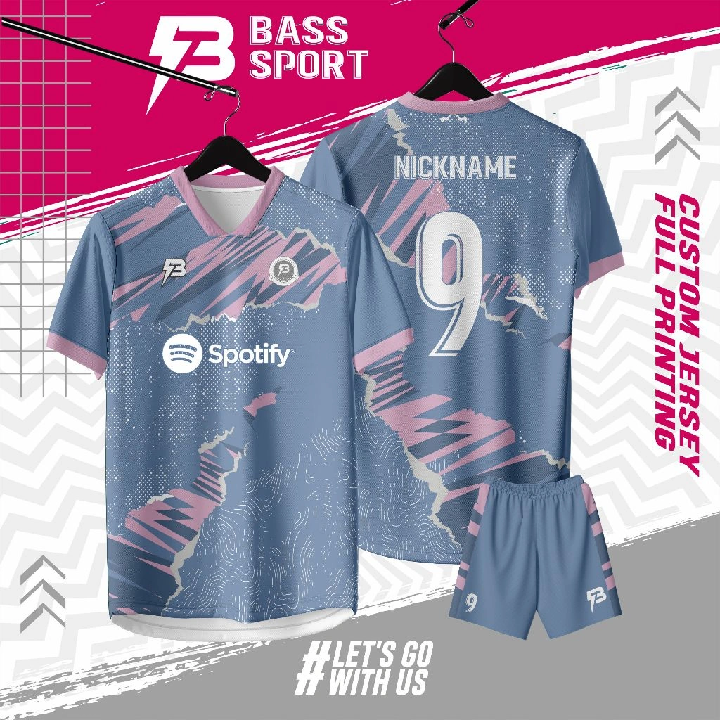 Jersey futsal printing jersey bola baju bola jersey volly jersey badminton gratis nama nomor punggung (bisa satuan)