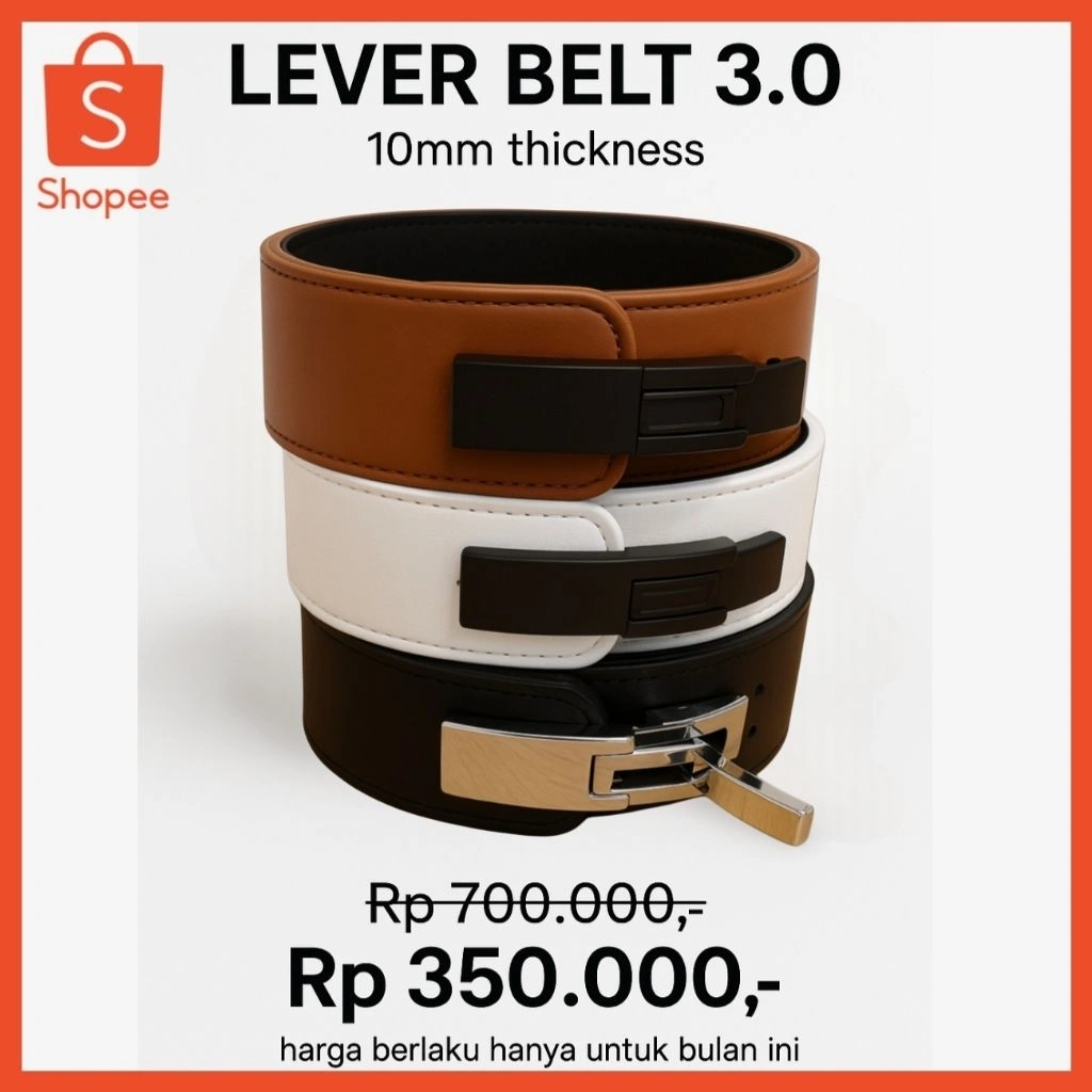 Sabuk Gym Fitness Lever Belt for Weight Lifting