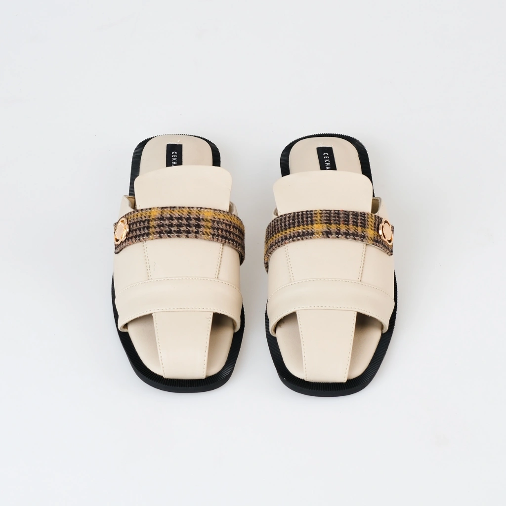 CEKHAS - Laras Cream Mules Wanita