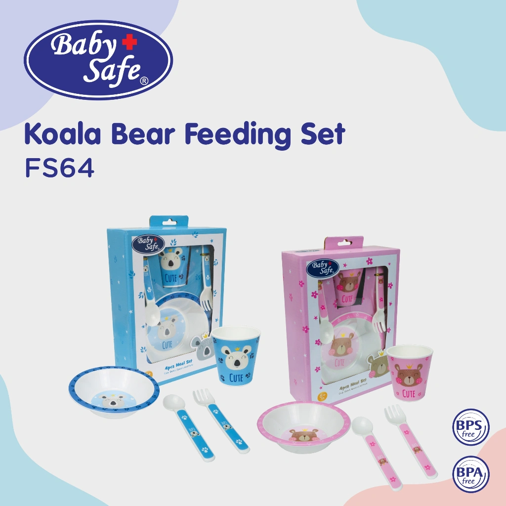 BabySafe - FS64 - Feeding Set | Set Alat Makan Bayi