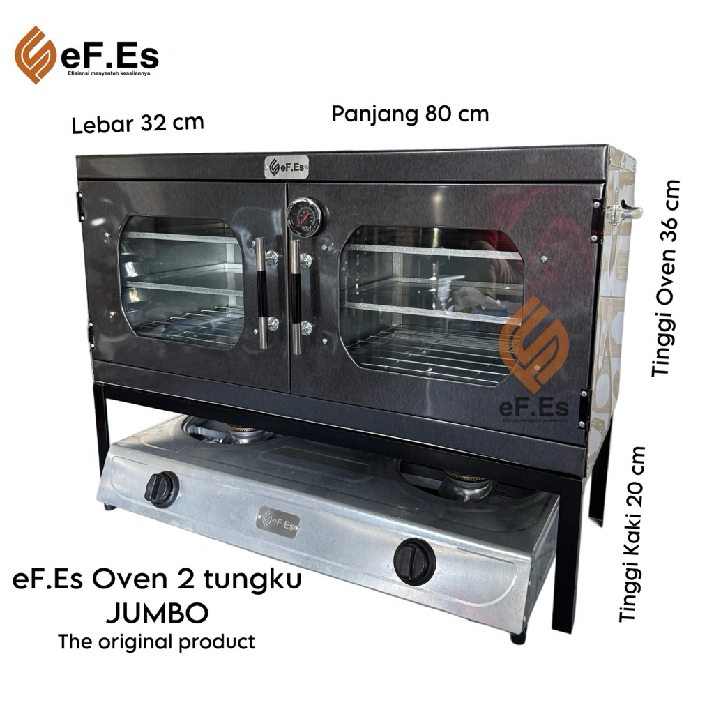eF.Es oven kompor 2 tungku jumbo