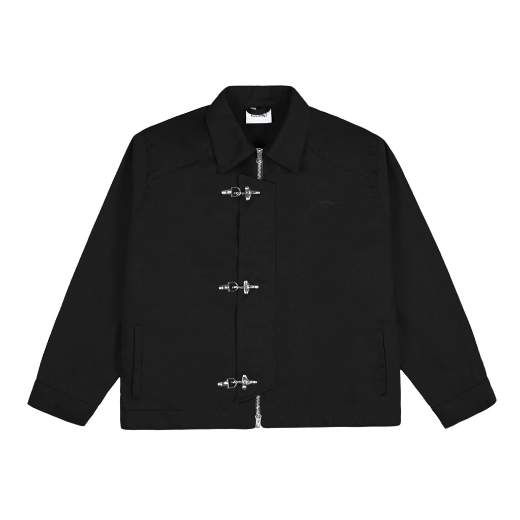 Satisfaction Fireman Clasp Jacket Double Zipp FRACTURE Black