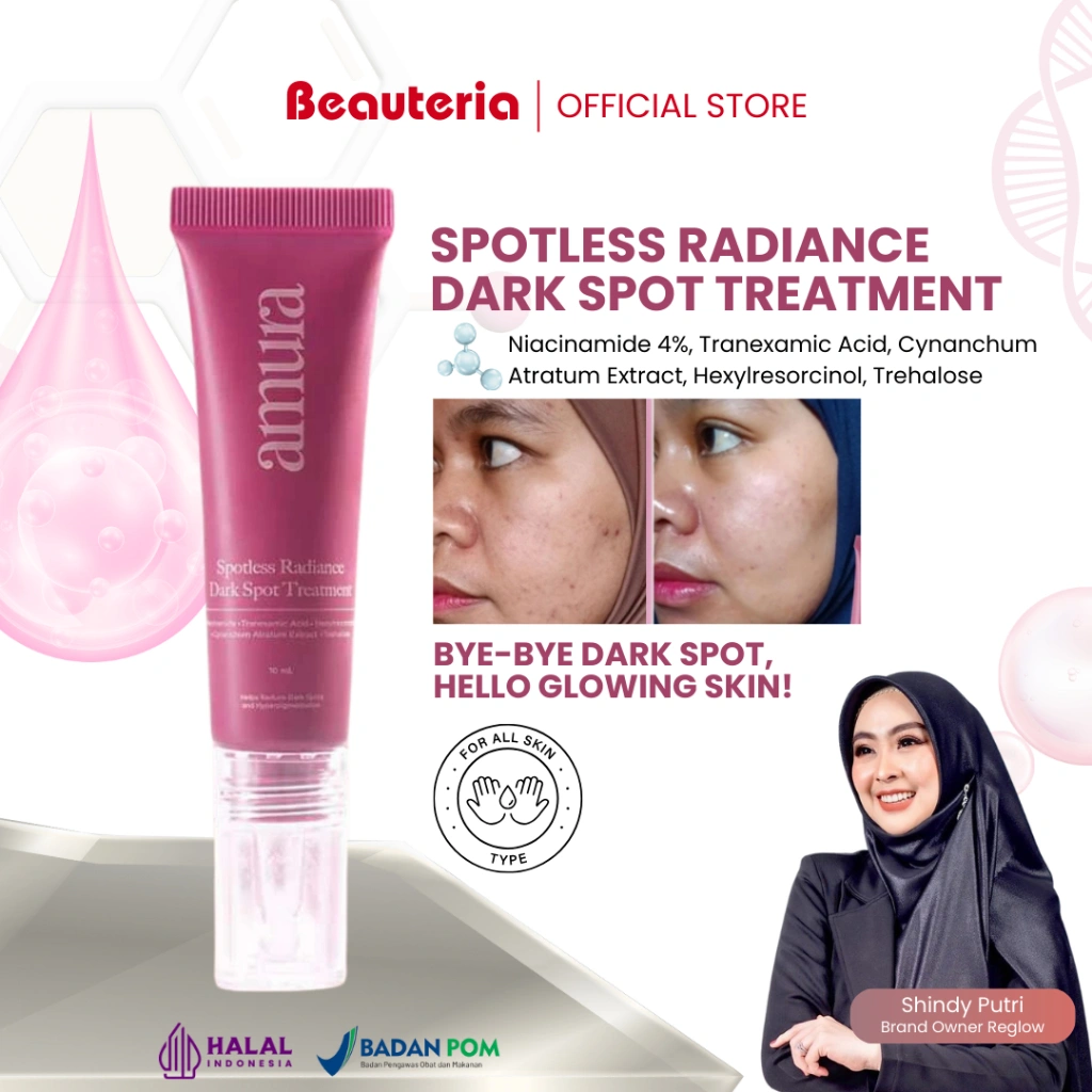 AMURA Spotless Radiance Dark Spot Treatment Gel Menyamarkan Flek Hitam Bekas Jerawat