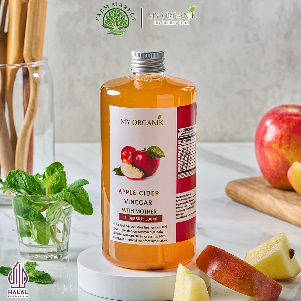 MY ORGANIK - Cuka Apel 500ml Cuka Apel Asli Apple Cider Vinegar With Mother