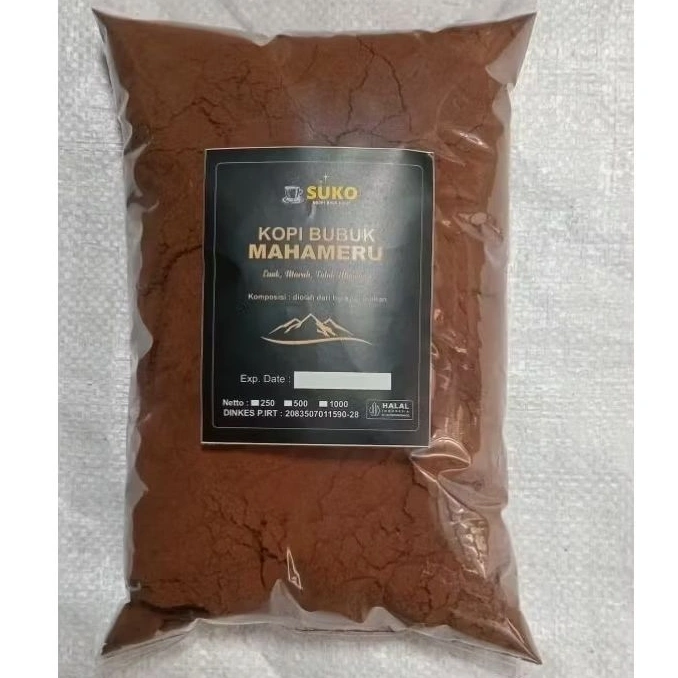 Kopi Bubuk Hitam 1kg Termurah Istimewa - Kopi Mahameru