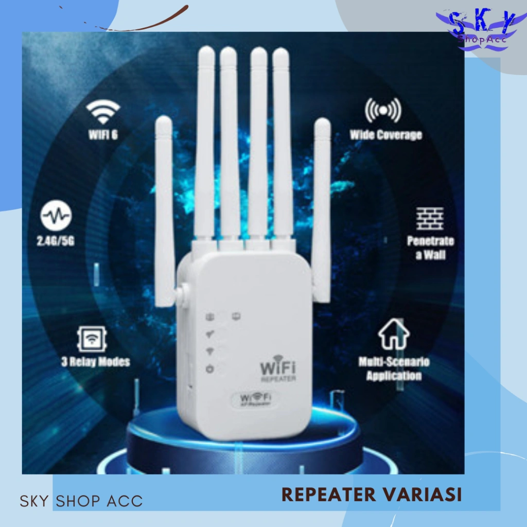 Wifi Repeater Variasi 300Mbps Wireless Extender Antena WIFI Amplifier Penguat Jaringan