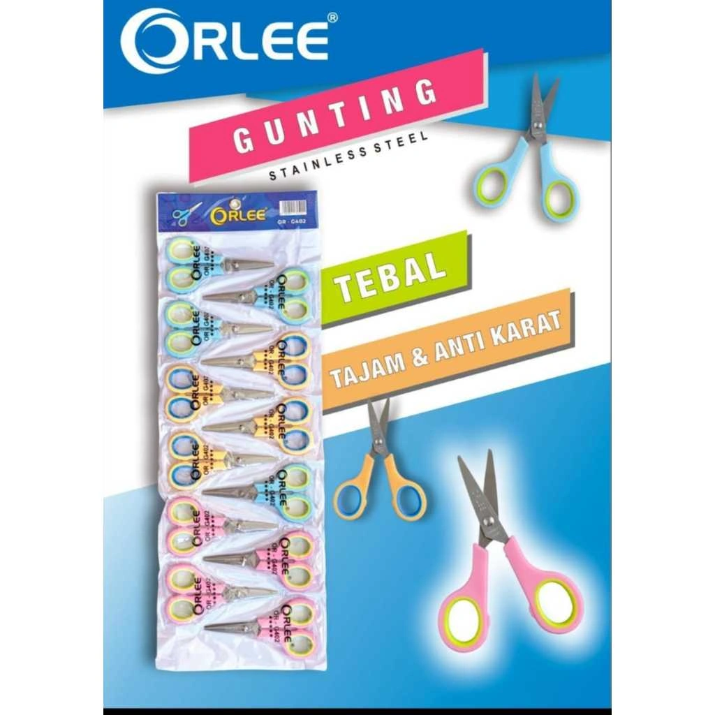 Gunting Renceng isi 12 pcs Murah 4 inch Stainles Stell