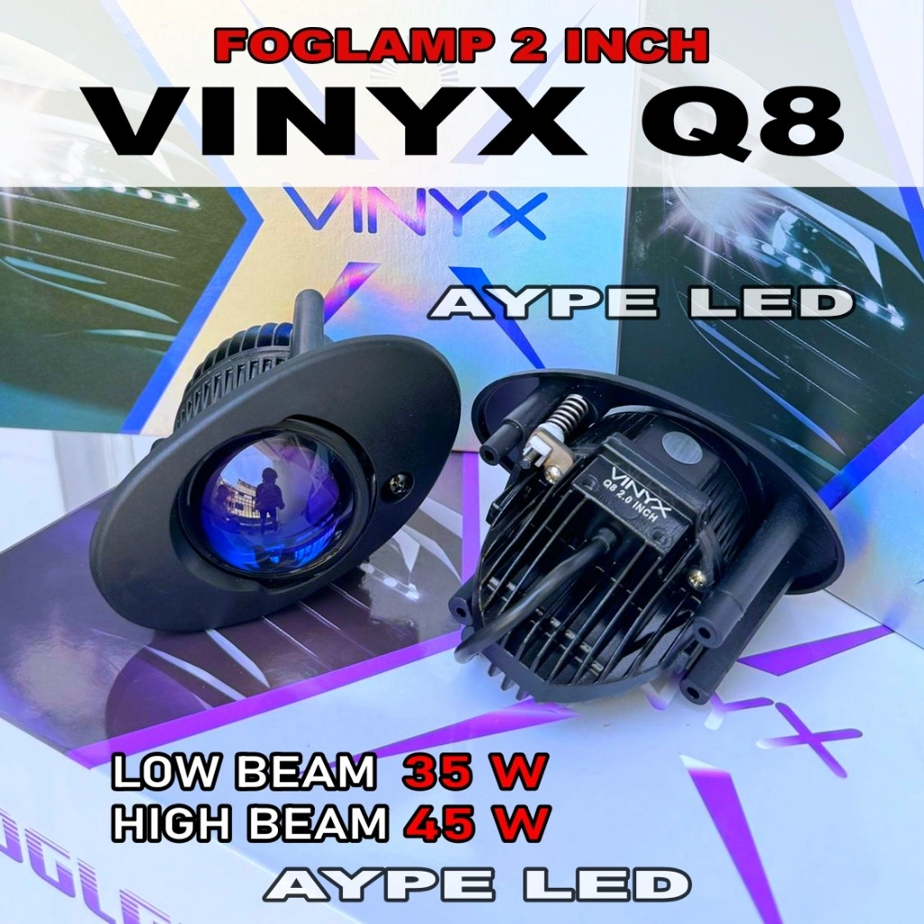 ORIGINAL BILED FOGLAMP 2 INCH HONDA OVAL VINYX Q8 PNP 1 WARNA DAN 3 WARNA HIGH LOO FOGLAMP MOBIL HONDA TOYOTA 2 INCH