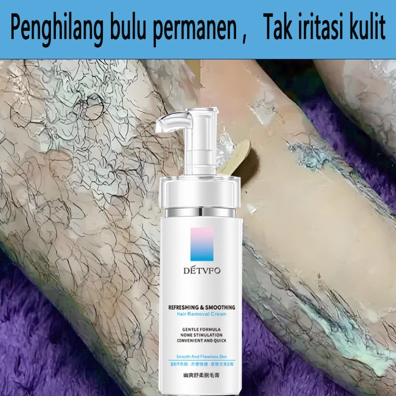 penghilang bulu permanen tidak tumbuh lagi penghilang bulu ketiak dan miss v hair removal cream dapat digunakan di seluruh tubuh 100g