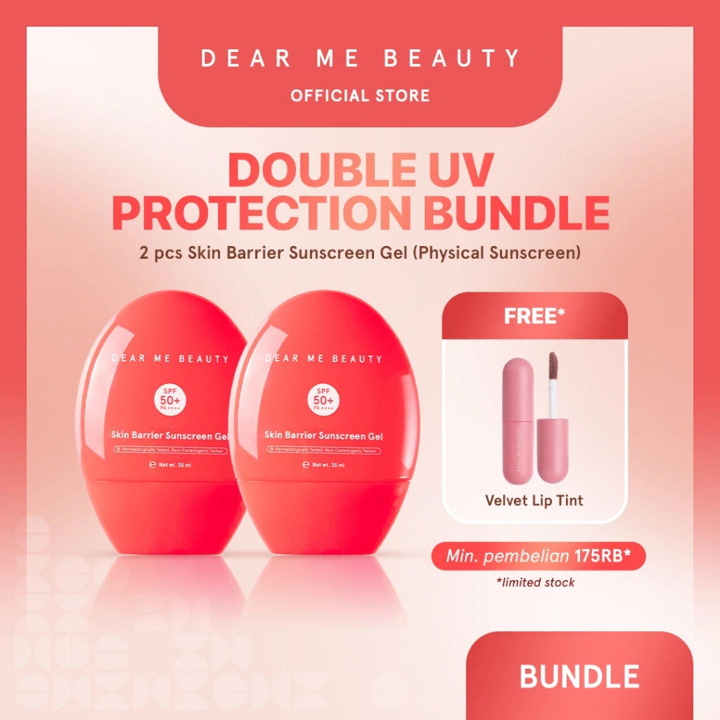 [BELI 2 LEBIH HEMAT] Dear Me Beauty Bundle 2pcs Skin Barrier Physical Sunscreen SPF 50 PA++++