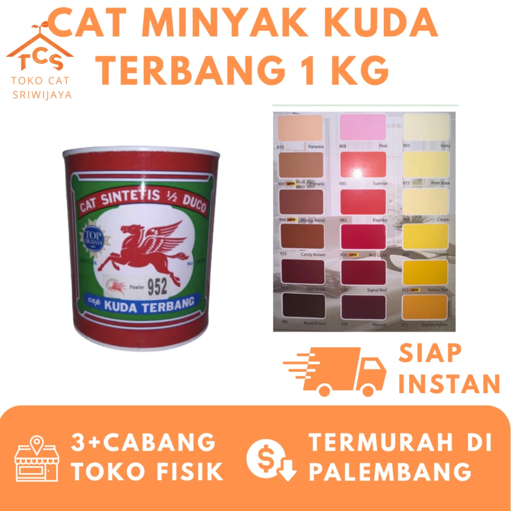CAT MINYAK KUDA TERBANG 1 KG WARNA LENGKAP