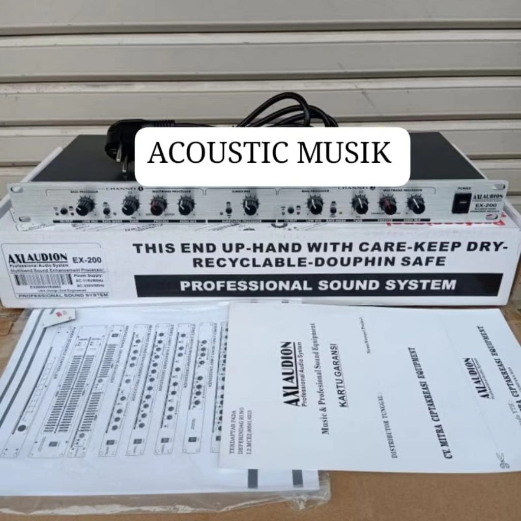 AXL AUDION PROSSESOR EX-200 PROFESIONAL SOUND SYSTEM DUAL CHANNEL AXL AUDION EX 200