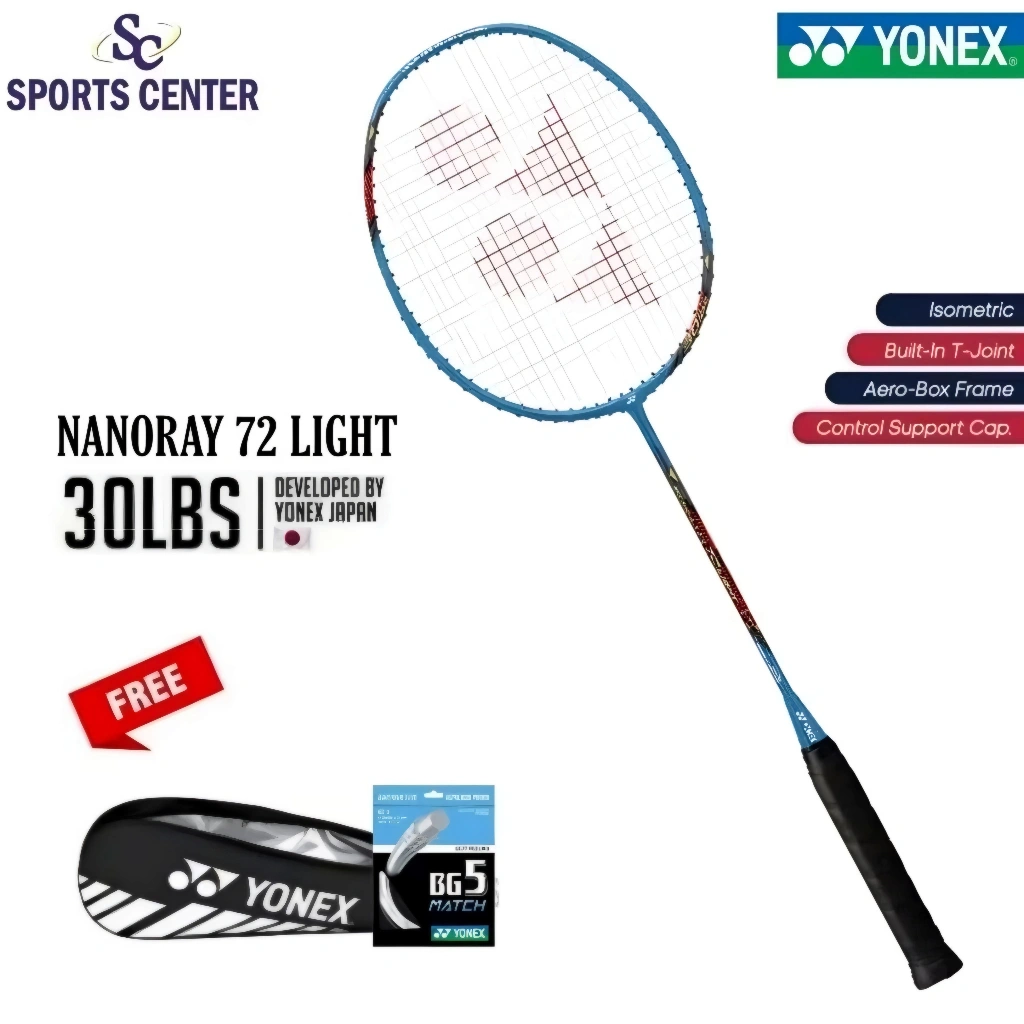 Special promo New Full Set Raket Badminton Yonex Nanoray 72 Light ( 5U G5 )