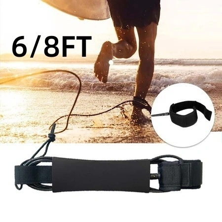 6/8Ft Leash Surfing Tali Pengikat Papan Surfing Leash Surfboard Surfing Leg Rope Untuk Papan Selancar