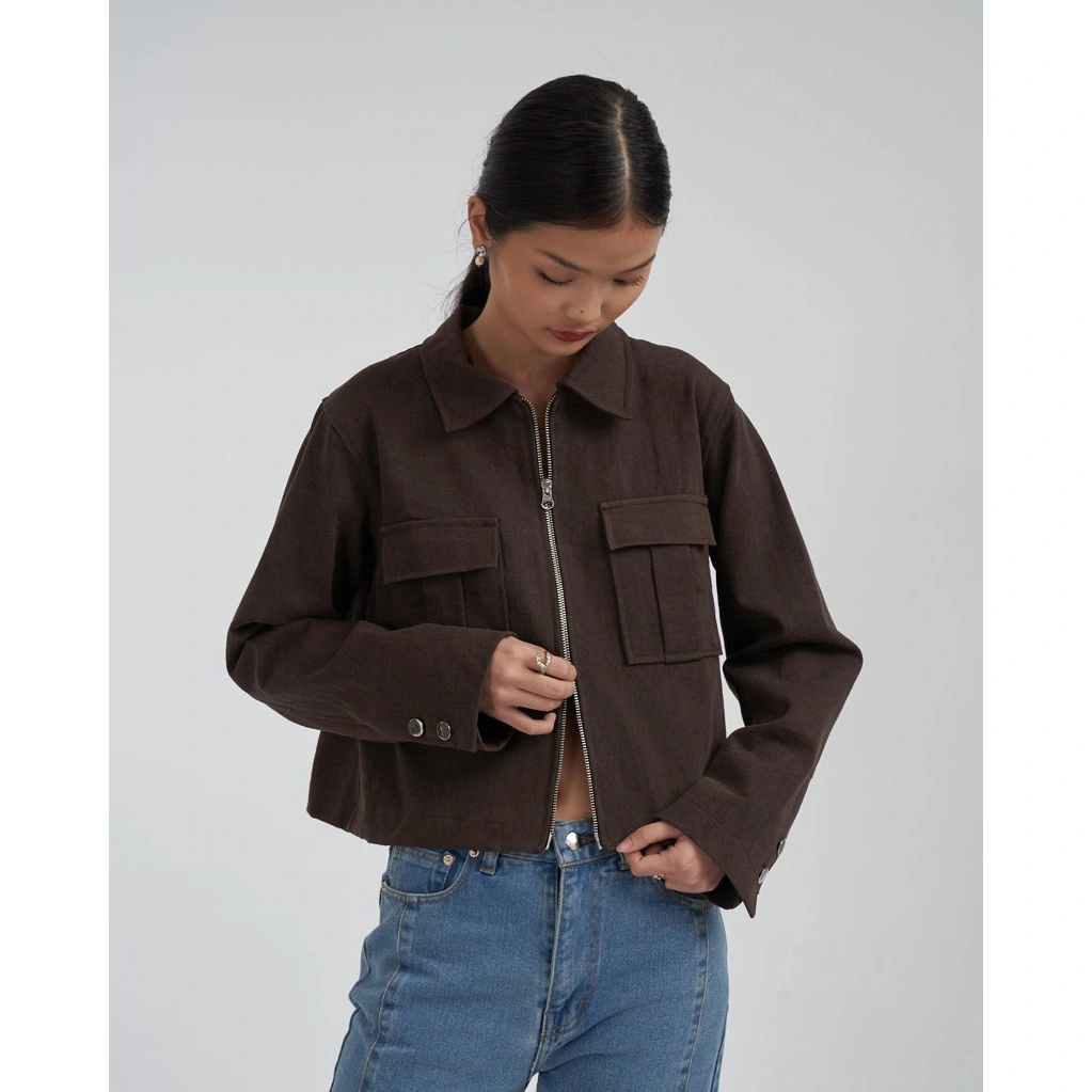 [PRE ORDER] Damson Pleated Denim Jacket