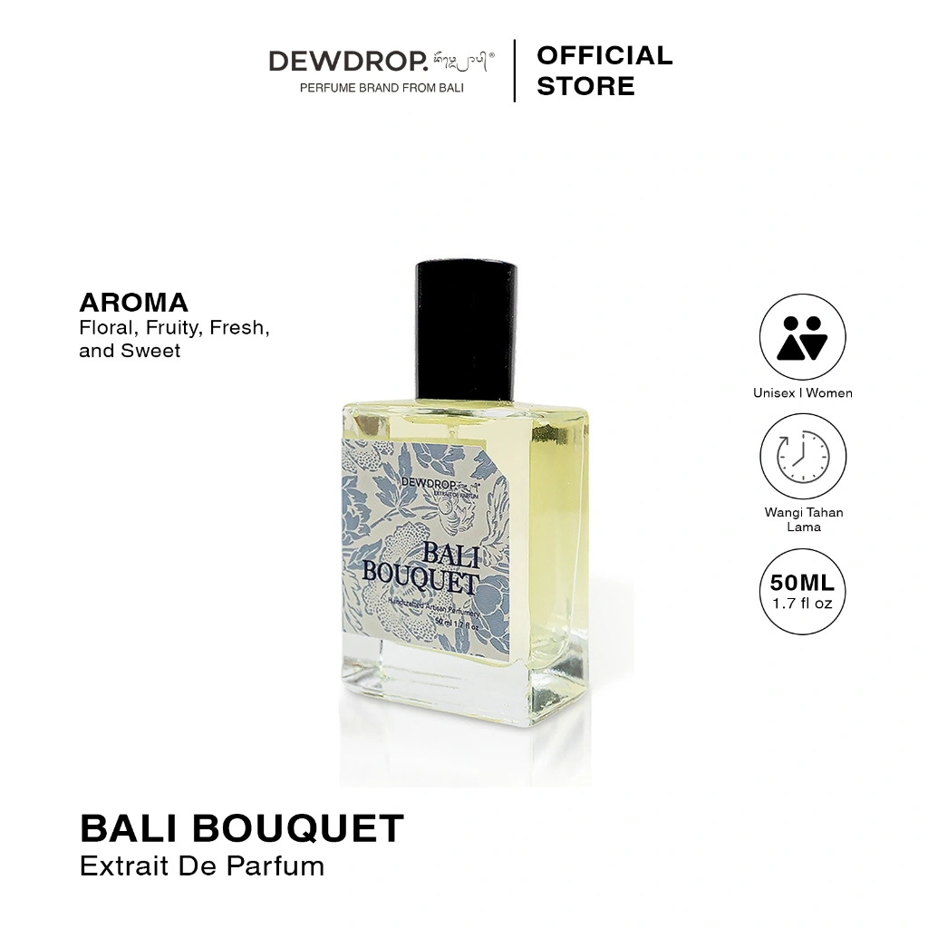 DEWDROP Parfum Bali Bouquet Extrait De Perfume 50 ML Long Lasting Fragrance Unisex DEW-M-BB
