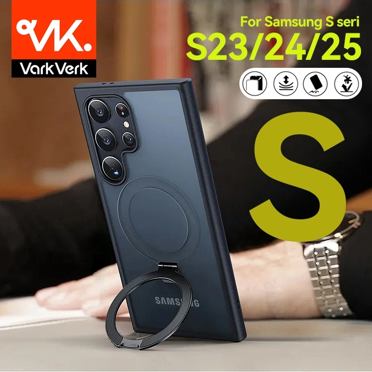 VarkVerk (005) Samsung Galaxy S23 S24 S25 Ultra Plus Edge XDoria Raptic Air Stand with MagSafe Casing - Black Frosted / Case Samsung Galaxy S23 S24 S25 Ultra Plus Edge Stand with MagSafe - Black Frosted