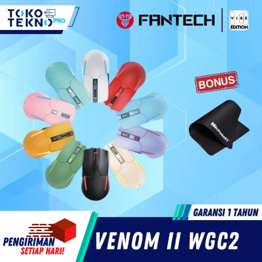 Fantech WGC2 Venom II Mint Edition Gaming Wireless Mouse