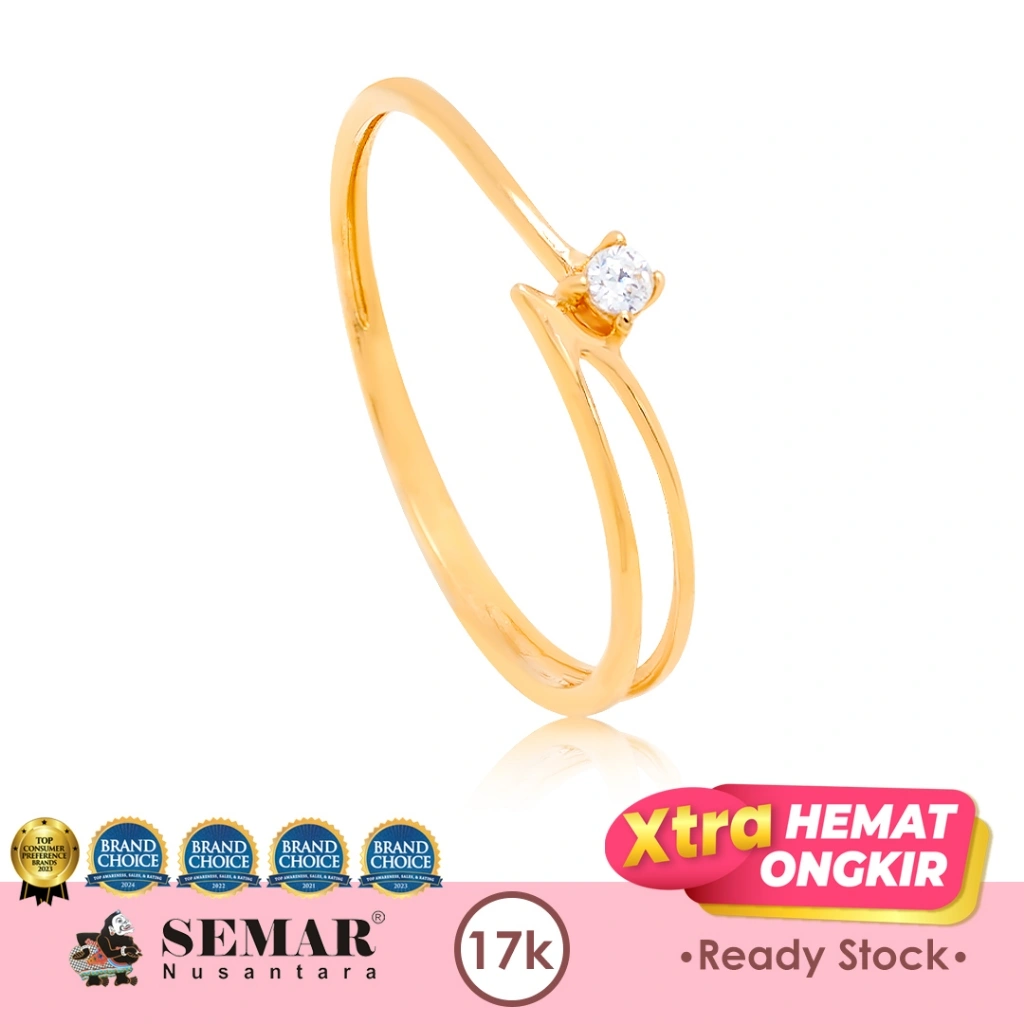 Cincin Emas Nausha Gold 17K Semar Nusantara