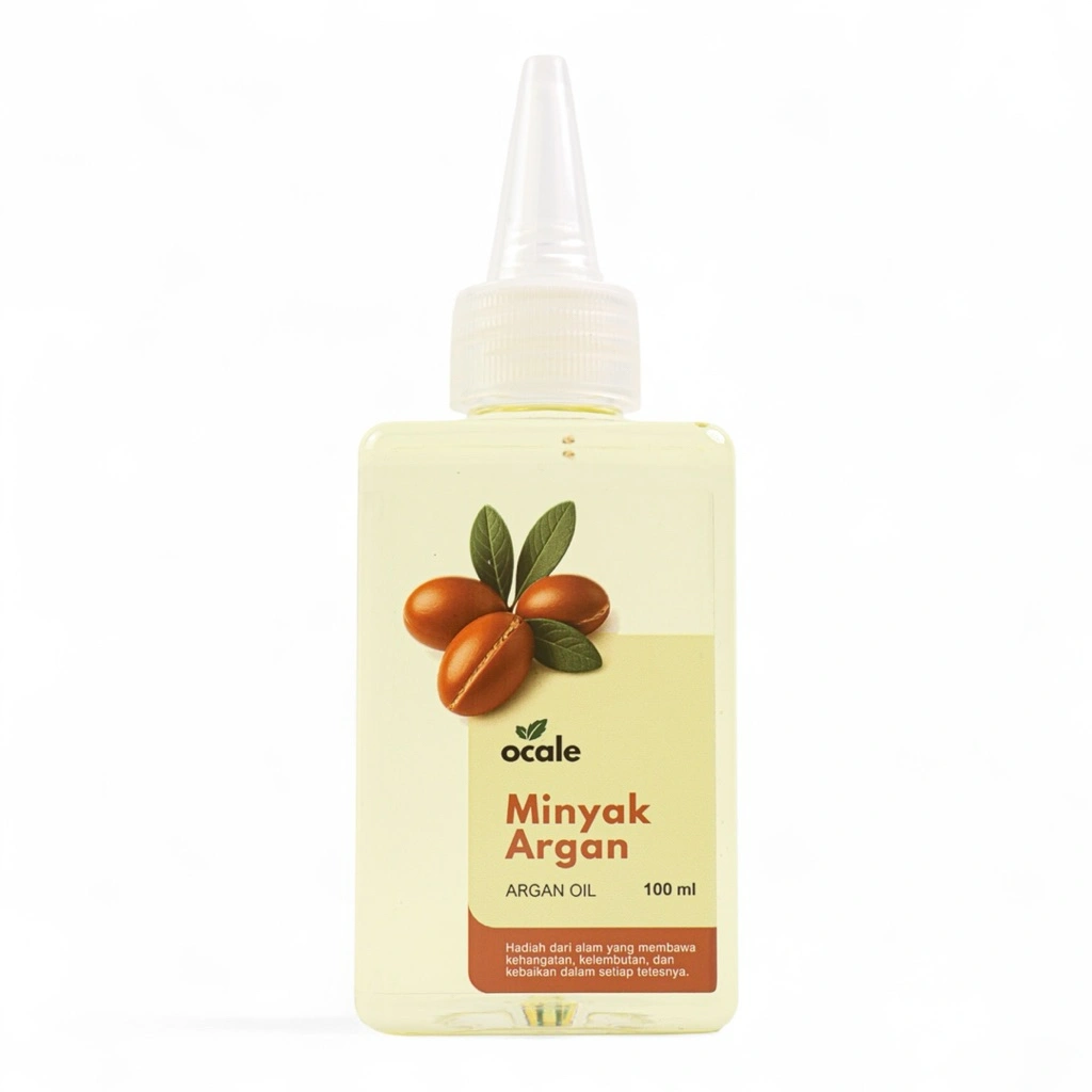 Ocale - Argan Oil Cold Pressed 100% Pure – Minyak Argan Asli untuk Rambut, Wajah & Kulit