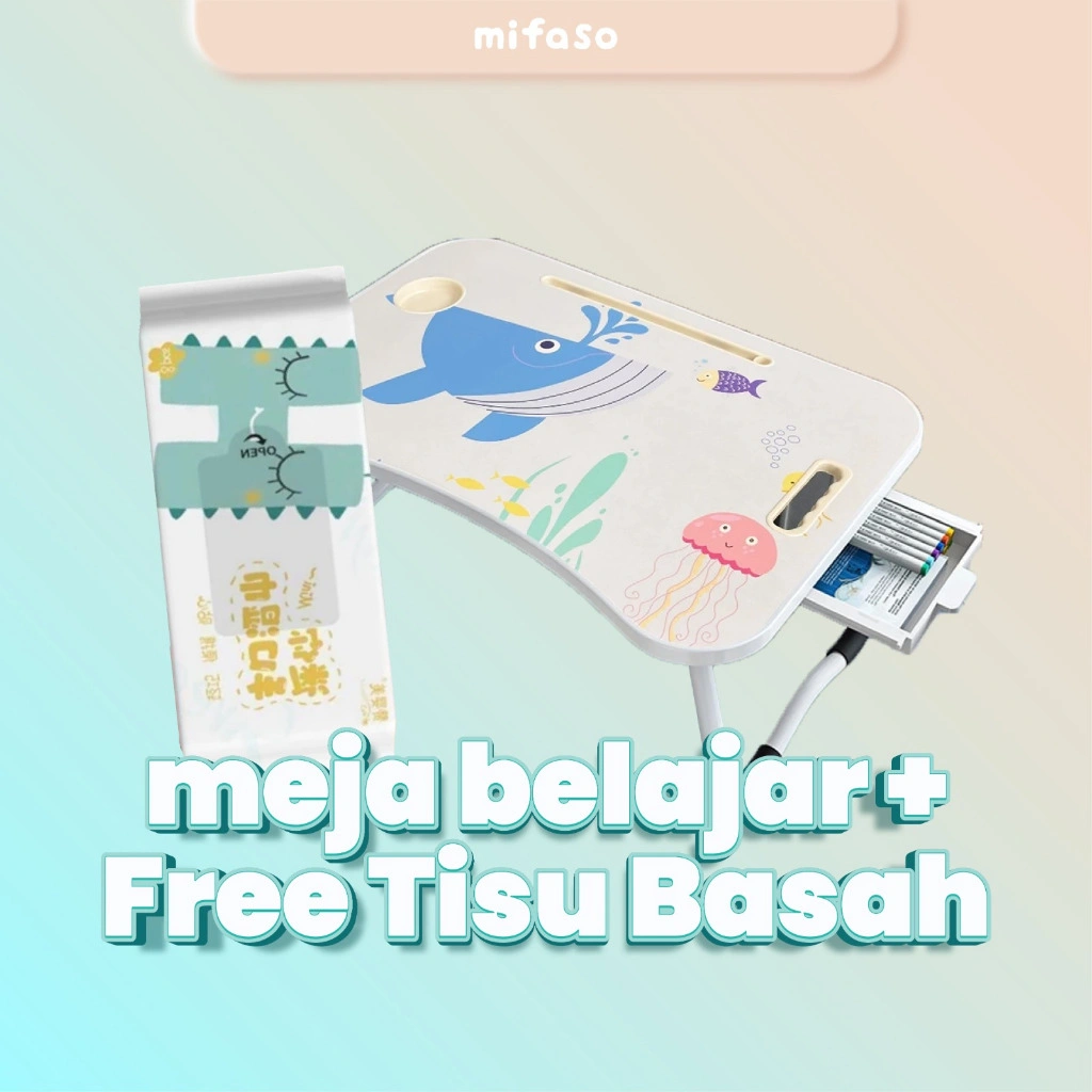 Meja Lipat Anak Karakter SNI – Meja Belajar Ringan & Kokoh untuk Anak dan Dewasa